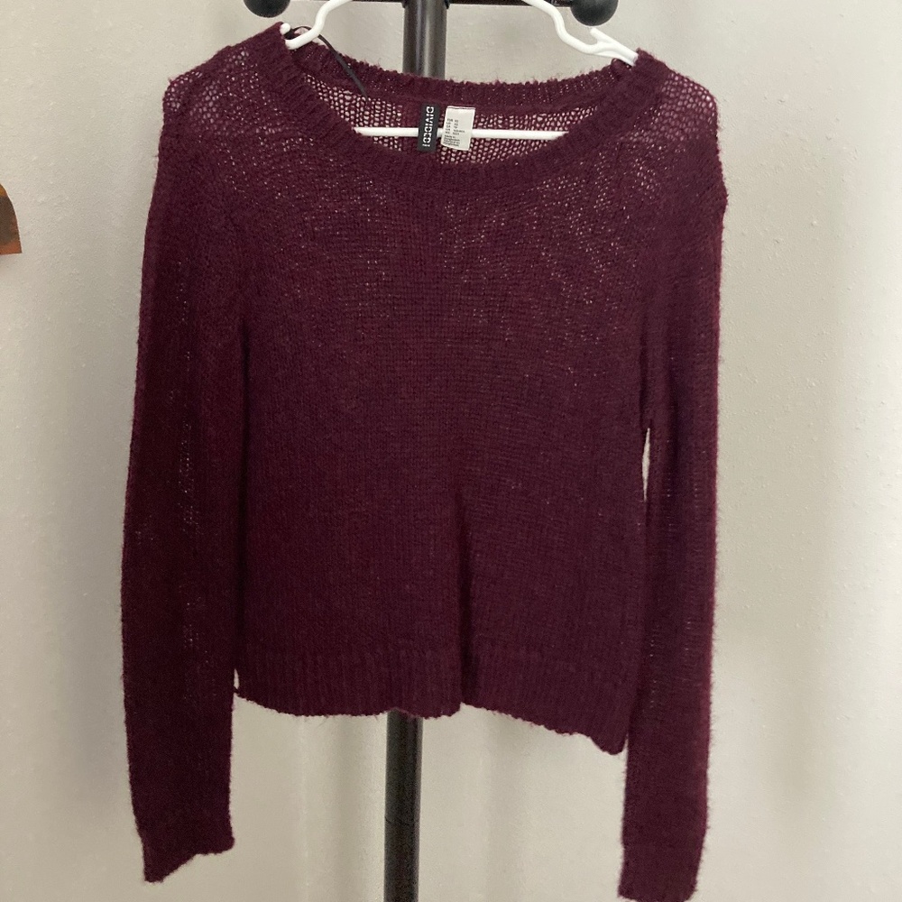 Cropped Maroon Sweater